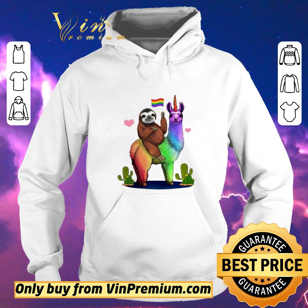 c771b99d awesome lgbt sloth riding a llama gay lesbian pride shirt sweater 4 - Awesome LGBT Sloth Riding A Llama Gay Lesbian Pride shirt sweater