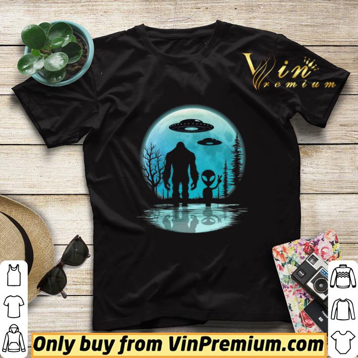 ce39a293 bigfoot alien ufo blue moon shirt sweater 4 - Bigfoot Alien UFO Blue Moon shirt sweater