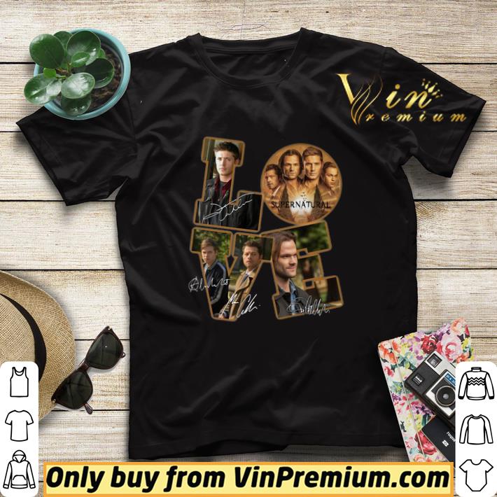 Love supernatural characters signatures shirt sweater d0fa0a0b love supernatural characters signatures shirt sweater 4 - Love supernatural characters signatures shirt sweater