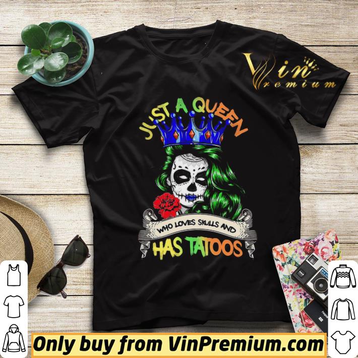 Festival of death just a queen who loves skull and has tattoos shirt sweater d3479dca festival of death just a queen who loves skull and has tattoos shirt sweater 4 - Festival of death just a queen who loves skull and has tattoos shirt sweater