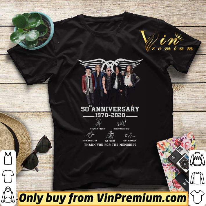d662caae aerosmith 50 anniversary 1970 2020 signature thank you for the memories shirt sweater 4 - Aerosmith 50 Anniversary 1970 2020 Signature Thank You For The Memories shirt sweater