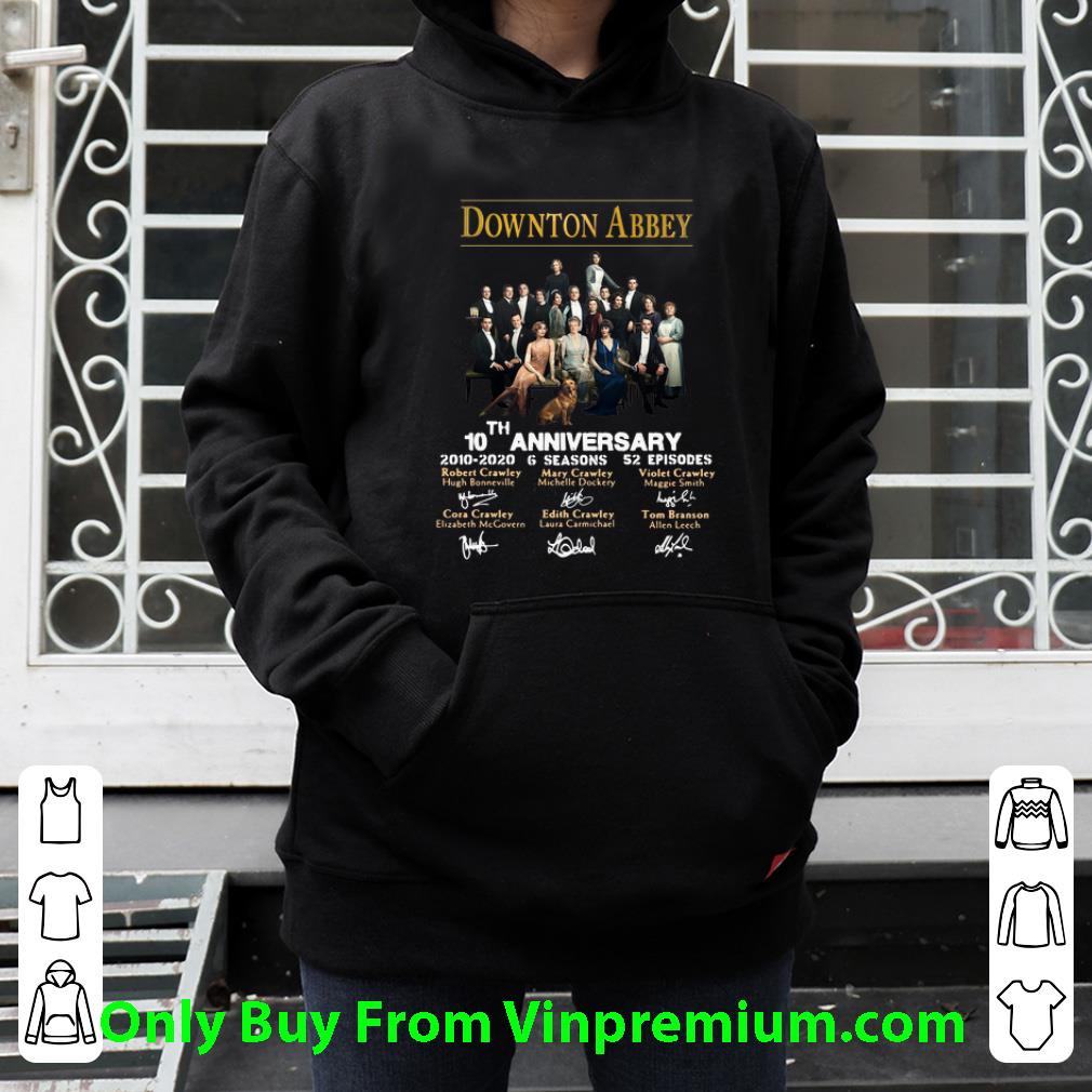 e098d17c nice downton abbey 10th anniversary 2010 2020 6 seasons signatures shirt 4 - Nice Downton Abbey 10th Anniversary 2010-2020 6 Seasons Signatures shirt