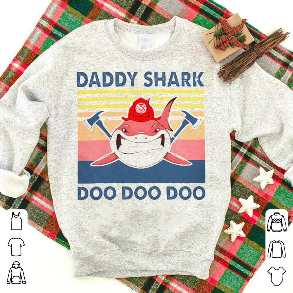 Premium Daddy Shark Doo Doo Doo Vintage Shirt