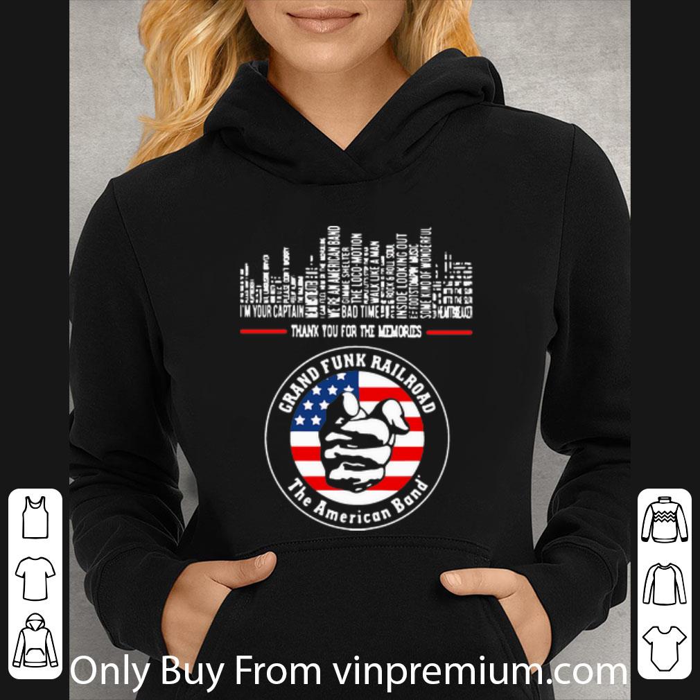 e7d76499 great grand funk railroad the american band thank you for the memories shirt 4 - Great Grand Funk Railroad The American Band Thank You For The Memories shirt