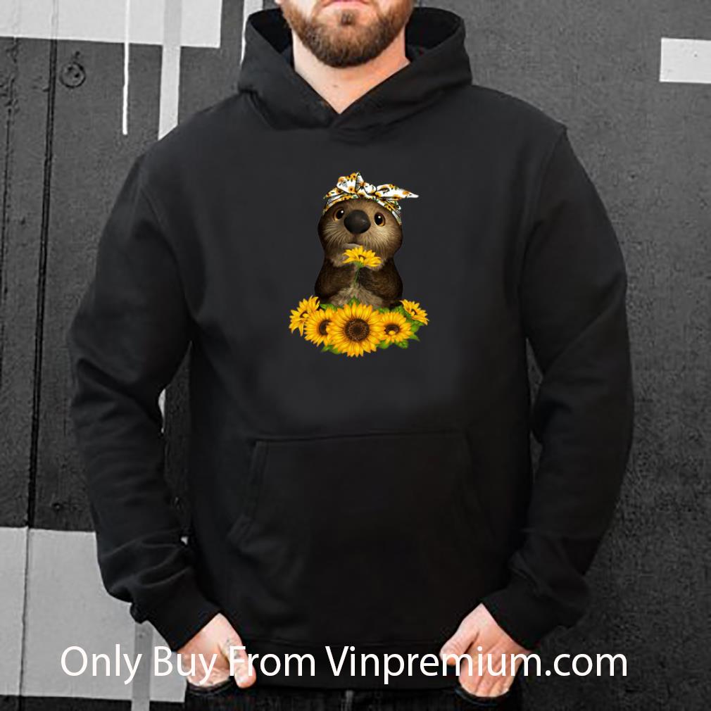 fb512946 awesome otter sunflowers shirt 4 - Awesome Otter Sunflowers shirt