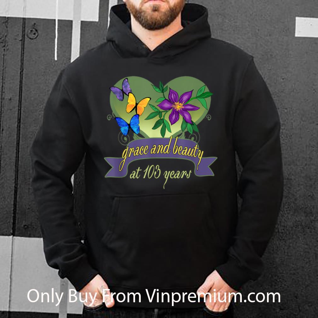 223b1f73 hot grace and beauty at 103 years flower shirt 4 - Hot Grace and Beauty At 103 Years Flower shirt