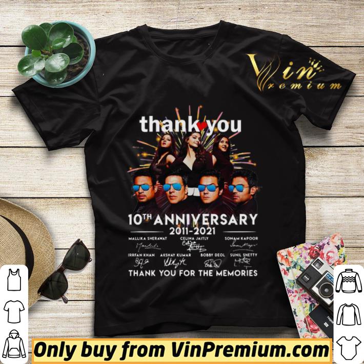 232b5e89 thank you 10th anniversary 2011 2021 thank you for the memories signatures shirt sweater 4 - Thank You 10th Anniversary 2011 2021 Thank You For The Memories Signatures shirt sweater