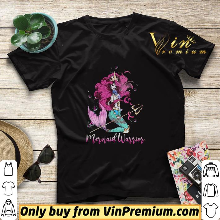23dd8201 mermaid warrior breast cancer awareness shirt sweater 4 - Mermaid Warrior Breast Cancer Awareness shirt sweater