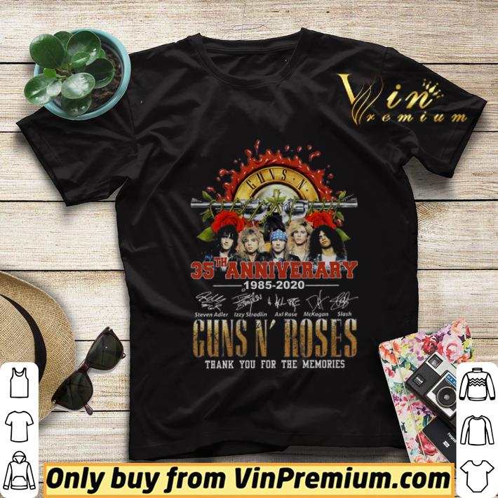 2a07f0fe 35th anniversary 1985 2020 signature guns n roses thank you for the memories shirt sweater 4 - 35th Anniversary 1985 2020 Signature Guns N' Roses Thank You For The Memories shirt sweater