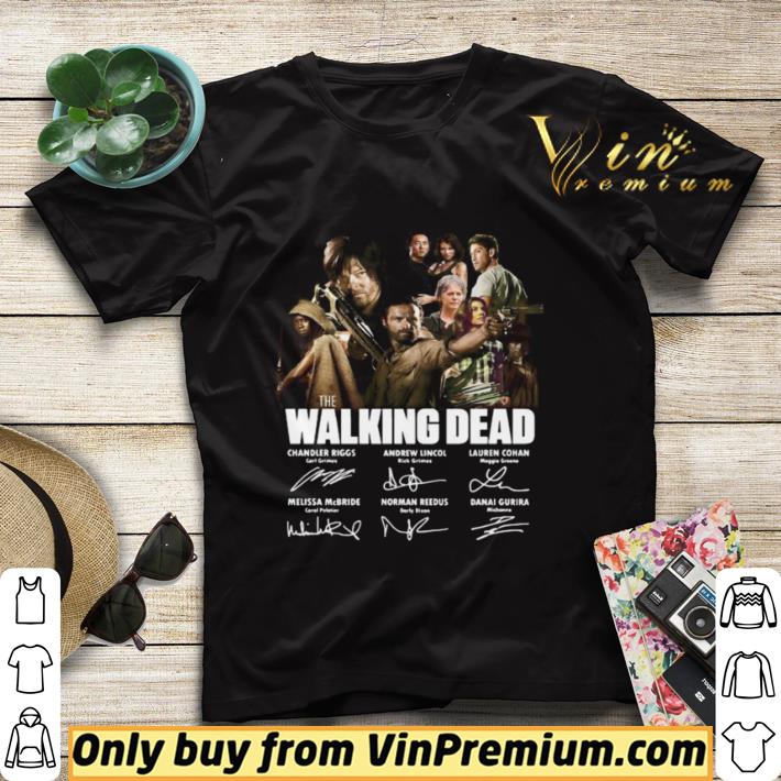 366054ef the walking dead movie characters signatures shirt sweater 4 - The walking dead movie characters signatures shirt sweater
