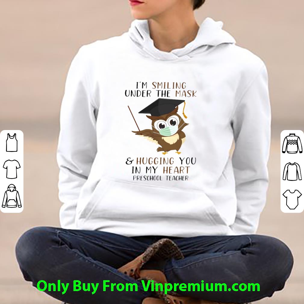 3c4122e0 official i m smiling under the mask and hugging you in my heart preschool teacher shirt 4 - Official I’m Smiling Under The Mask And Hugging You In My Heart Preschool Teacher shirt