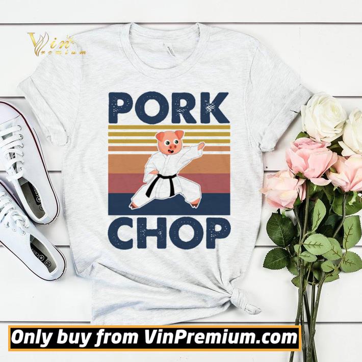 491cd72d pig karate pork chop vintage retro shirt sweater 4 - Pig Karate Pork Chop Vintage Retro shirt sweater
