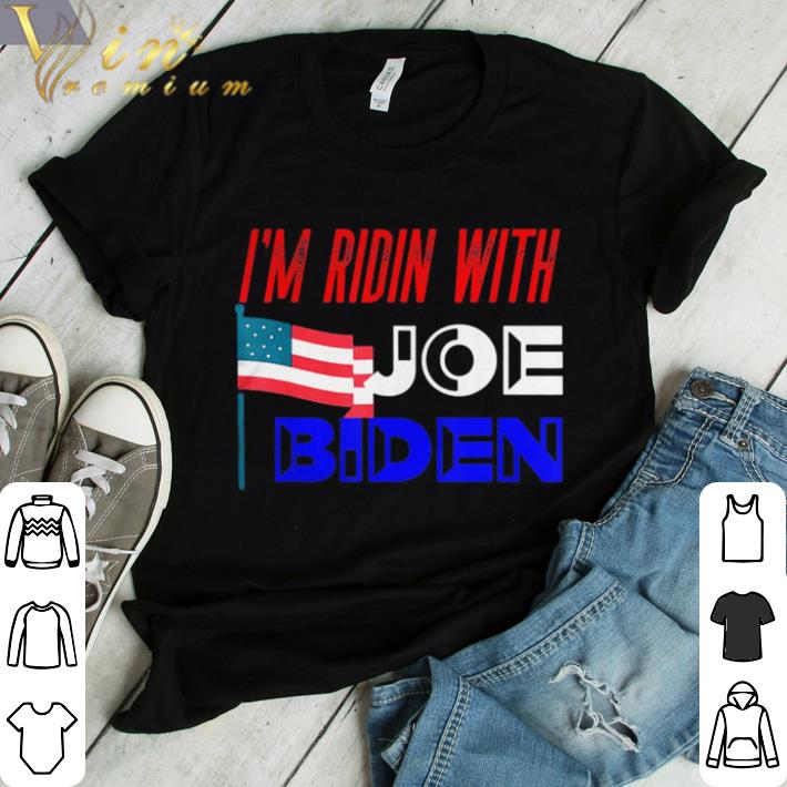 Awesome I’m ridin with joe biden american flag independence day shirt sweater