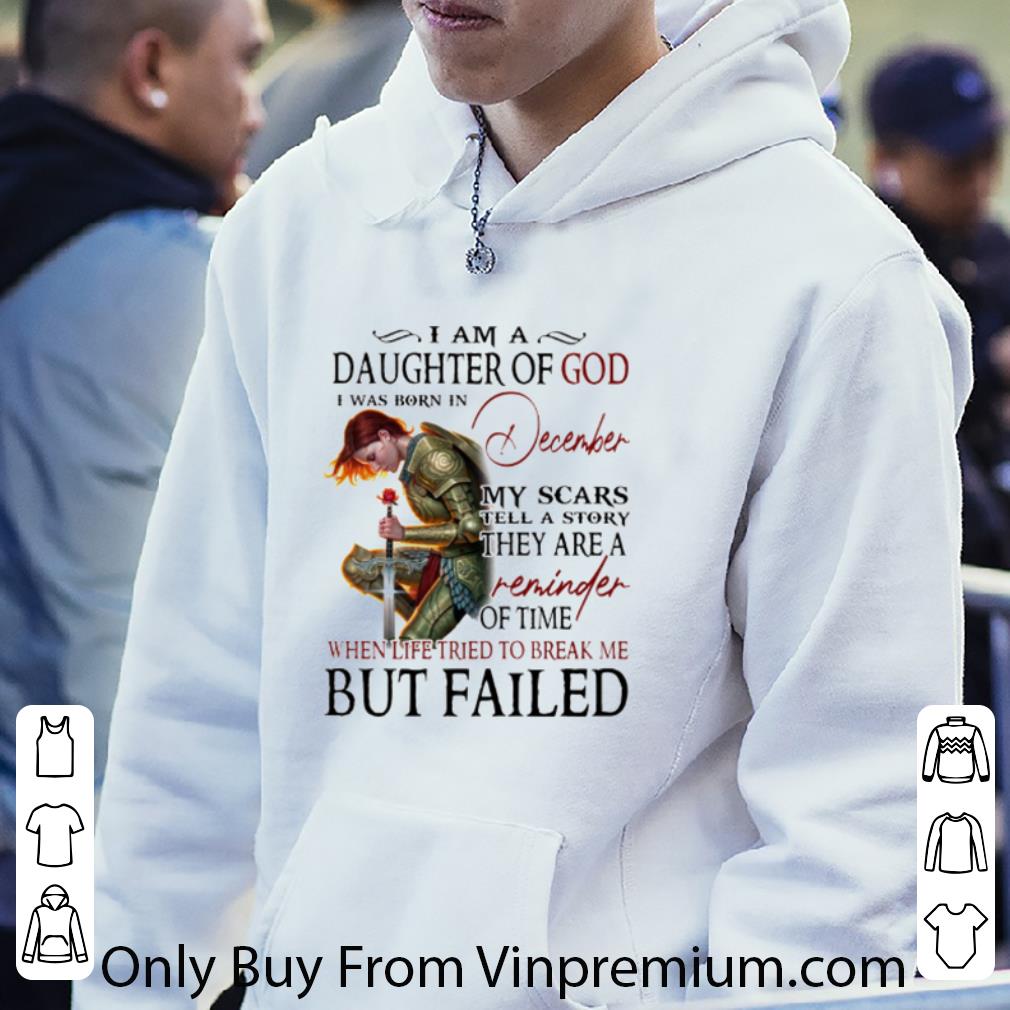 519d6301 great warrior woman i am a daughter of god i was born in december shirt 4 - Great Warrior Woman I Am A Daughter Of God I Was Born In December shirt