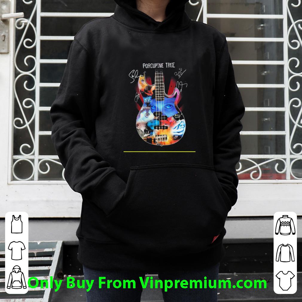 52c7a505 pretty guitar porcupine tree members signatures shirt 4 - Pretty Guitar Porcupine Tree Members Signatures shirt