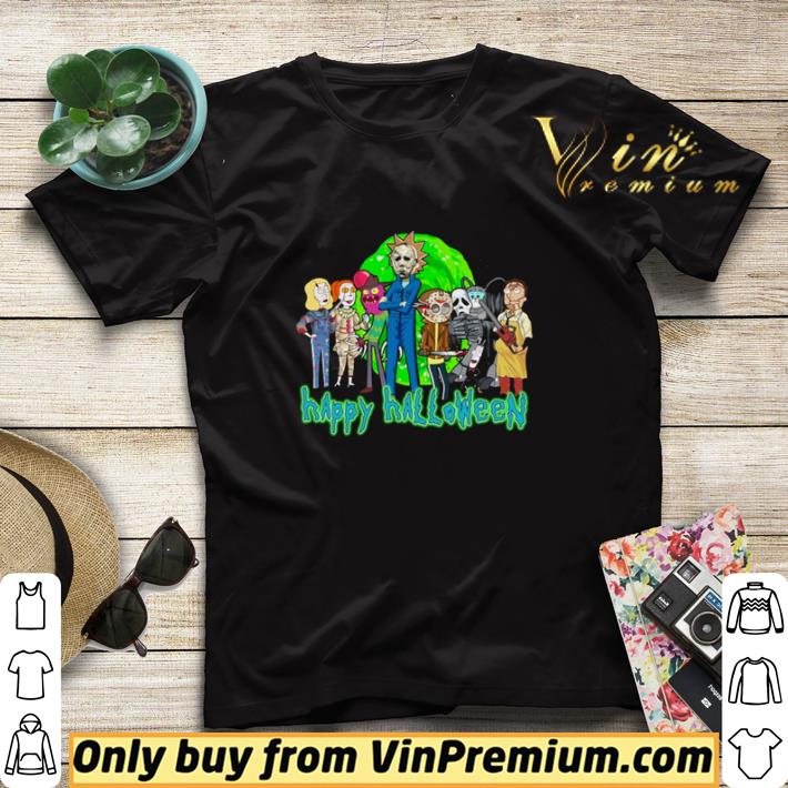 52d83bec horror character style rick and morty happy halloween shirt sweater 4 - Horror Character Style Rick and Morty happy Halloween shirt sweater