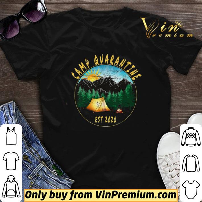 Camp Quarantine Est 2020 In The Forest Vintage shirt sweater
