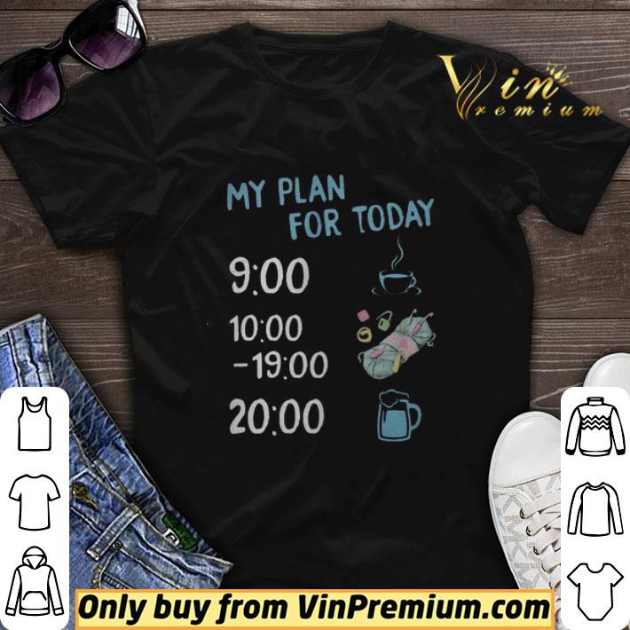 My plan for today coffee knitting and beer shirt sweater