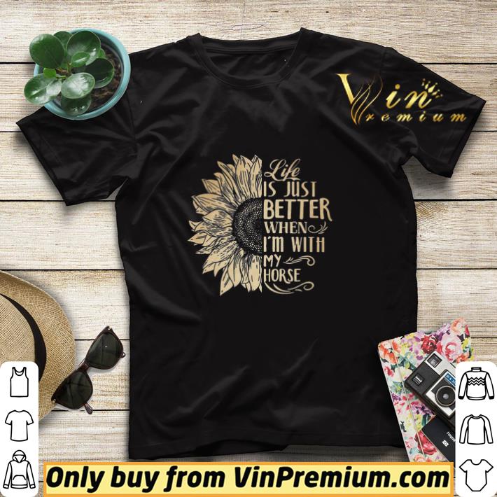 61e5f57c sunflower life is just better when i m with my horse shirt sweater 4 - Sunflower Life Is Just Better When I'm With My Horse shirt sweater