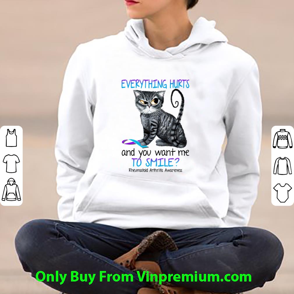 Pretty Everything Hurts And You Want Me To Smile Rheumatoid Arthritis Awareness shirt 66e23e9d pretty everything hurts and you want me to smile rheumatoid arthritis awareness shirt 4 - Pretty Everything Hurts And You Want Me To Smile Rheumatoid Arthritis Awareness shirt