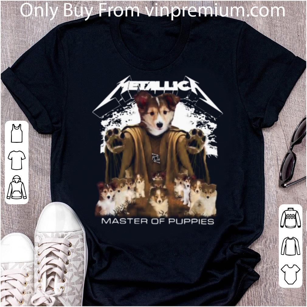 Awesome Labrador Mashup Metallica Master Of Puppies shirt