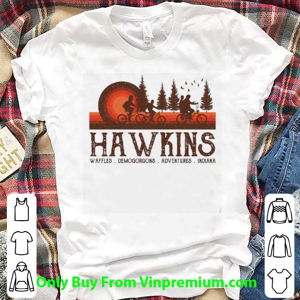 Hot Hawkins Waffles Demogorgons Adventures Indiana Stranger Things shirt