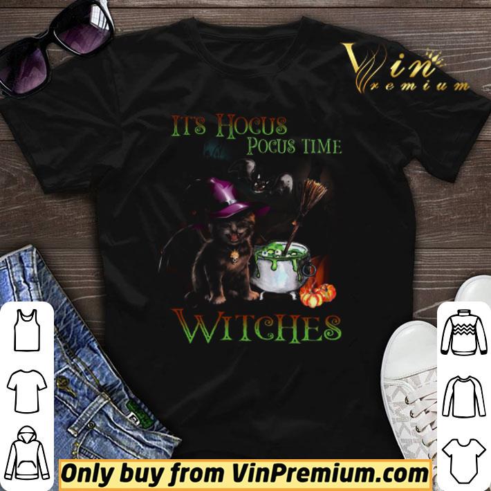 Halloween It’s Hocus Pocus Time Cat Witches shirt sweater