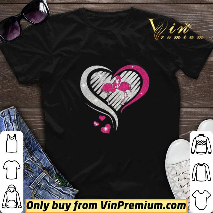 Love Flamingos Heart shirt sweater