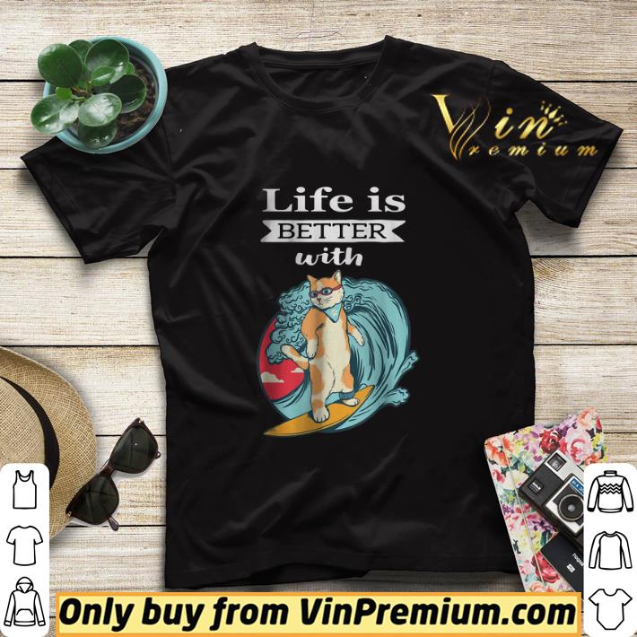 87284cc9 cat life is better with cat shirt sweater 4 - Cat Life Is Better With Cat shirt sweater