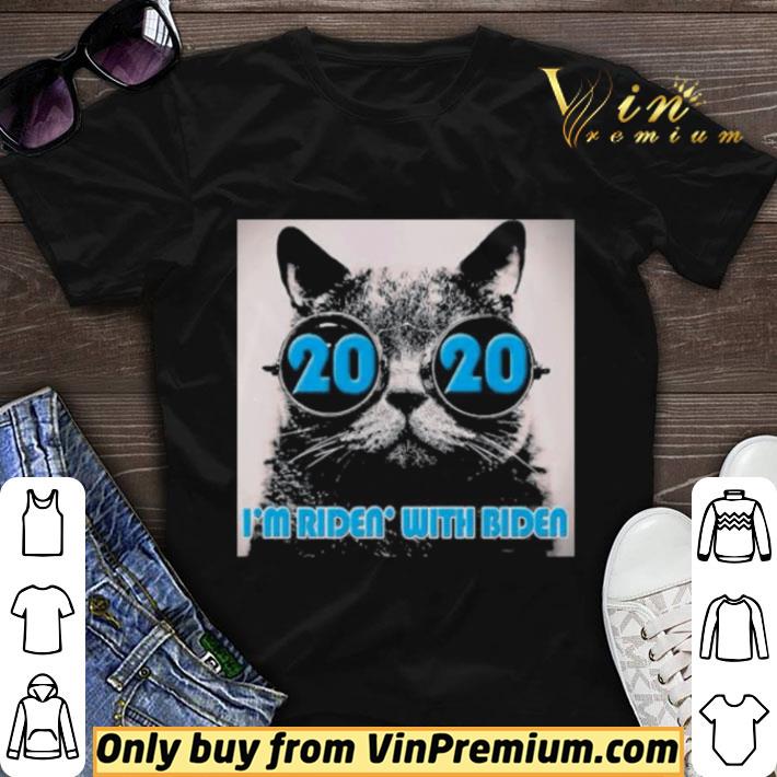 Awesome Cat 2020 i’m ridin with joe biden shirt sweater
