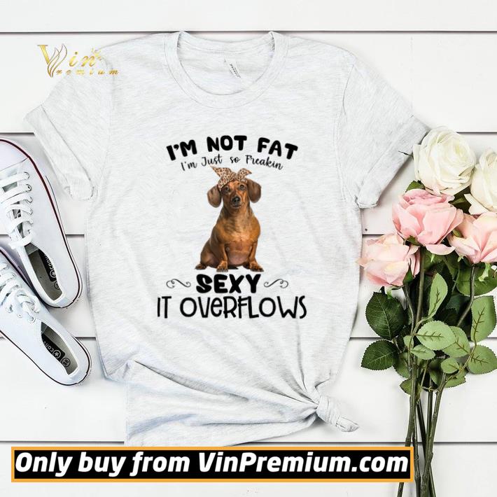 9f44cae0 dachshund i m not fat i m just so freakin sexy it overflows shirt sweater 4 - Dachshund I'm Not Fat I'm Just So Freakin Sexy It Overflows shirt sweater