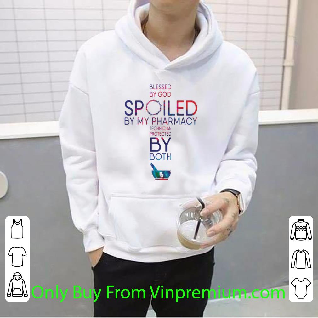 Premium Blessed By God Spoiled By My Pharmacy Technician Protected By Both shirt a9915fc8 premium blessed by god spoiled by my pharmacy technician protected by both shirt 4 - Premium Blessed By God Spoiled By My Pharmacy Technician Protected By Both shirt