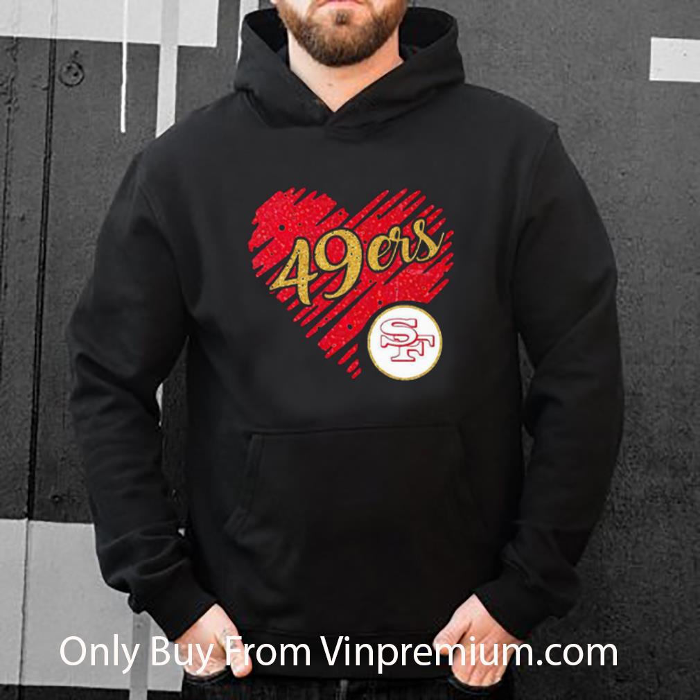 ab1ed4c6 original san francisco 49ers logo heart diamond shirt 4 - Original San francisco 49ers logo heart diamond shirt