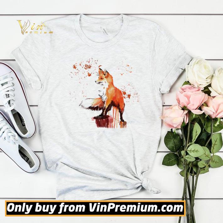 Fox watercolor shirt sweater cc21e500 fox watercolor shirt sweater 4 - Fox watercolor shirt sweater