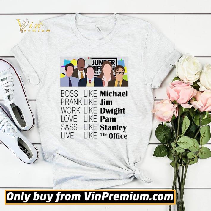 d03c8ccc the office boss like michael prank like jim work like dwight love like pam shirt sweater 4 - The Office Boss Like Michael Prank Like Jim Work Like Dwight Love Like Pam shirt sweater