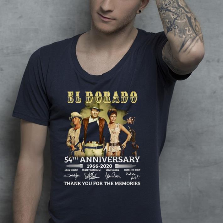 El Dorado 54th Anniversary 1966 2020 Thank You For The Memories Signatures Shirt d1fdd520 el dorado 54th anniversary 1966 2020 thank you for the memories signatures shirt 4 - El Dorado 54th Anniversary 1966 2020 Thank You For The Memories Signatures Shirt