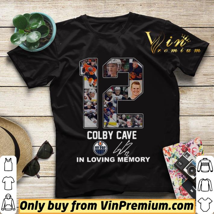 d9902c2c 12 colby cave oilers in loving memory signature shirt sweater 4 - 12 Colby Cave Oilers In Loving Memory Signature shirt sweater