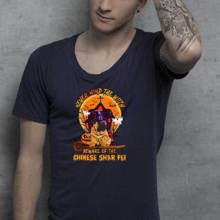 dab65bd4 never mind the witch beware of the chinese shar pei halloween moon shirt 4 - Never Mind The Witch Beware Of The Chinese Shar Pei Halloween Moon Shirt