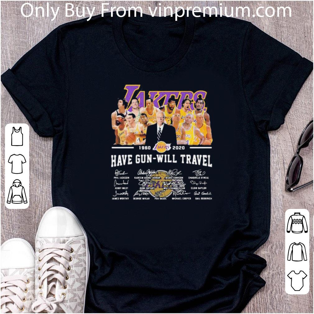 Awesome Lakers 1960 2020 Have Gun Will Travel Signatures shirt