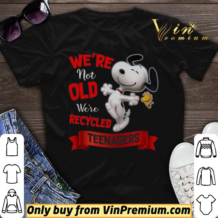 Snoopy And Woodstock We’re Not Old We’re Recycled Teenagers shirt sweater