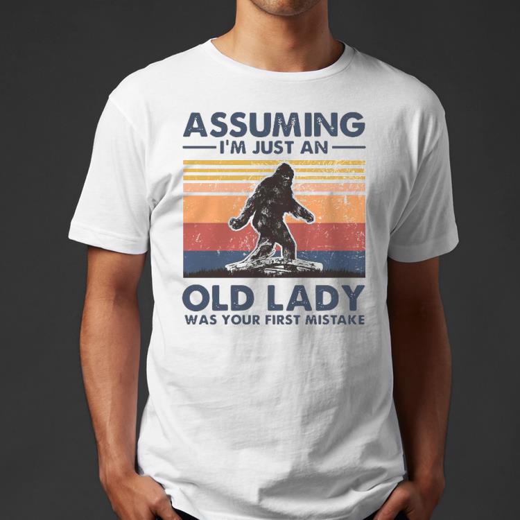 f7516a1c bigfoot assuming i m just an old lady was your first mistake vintage shirt 4 - Bigfoot Assuming I’m Just An Old Lady Was Your First Mistake Vintage Shirt
