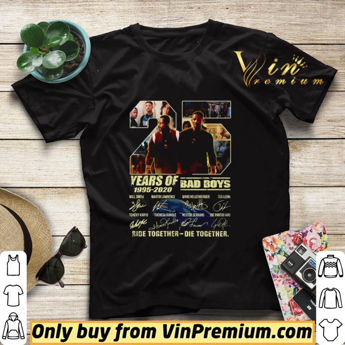 fc1ecd58 25 years of 1995 2020 bad boys signatures ride together die together shirt sweater 4 - 25 years of 1995 2020 Bad Boys signatures ride together die together shirt sweater