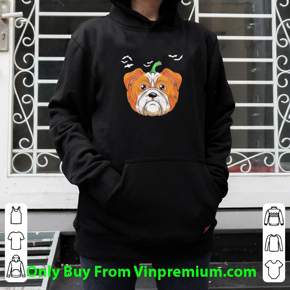 Hot Bulldog Pumpkin Halloween Dog Lover shirt 051b202b hot bulldog pumpkin halloween dog lover shirt 4 - Hot Bulldog Pumpkin Halloween Dog Lover shirt