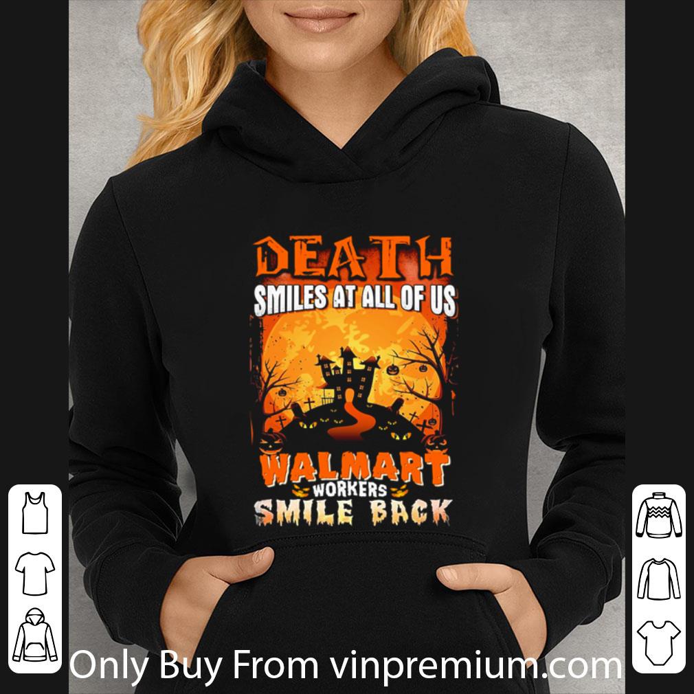 0c7776c9 great halloween death smiles at all of us walmart workers smile back shirt 4 - Great Halloween Death Smiles At All Of Us Walmart Workers Smile Back shirt