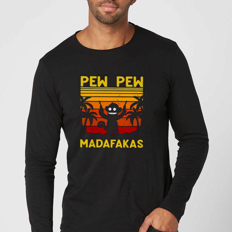 2d5595d3 monkey pew pew madafakas vintage shirt 4 - Monkey Pew Pew Madafakas Vintage Shirt