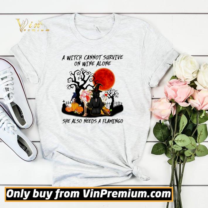 Pretty A witch cannot survive on wine alone she also needs a flamingo shirt sweater 5131f636 pretty a witch cannot survive on wine alone she also needs a flamingo shirt sweater 4 - Pretty A witch cannot survive on wine alone she also needs a flamingo shirt sweater