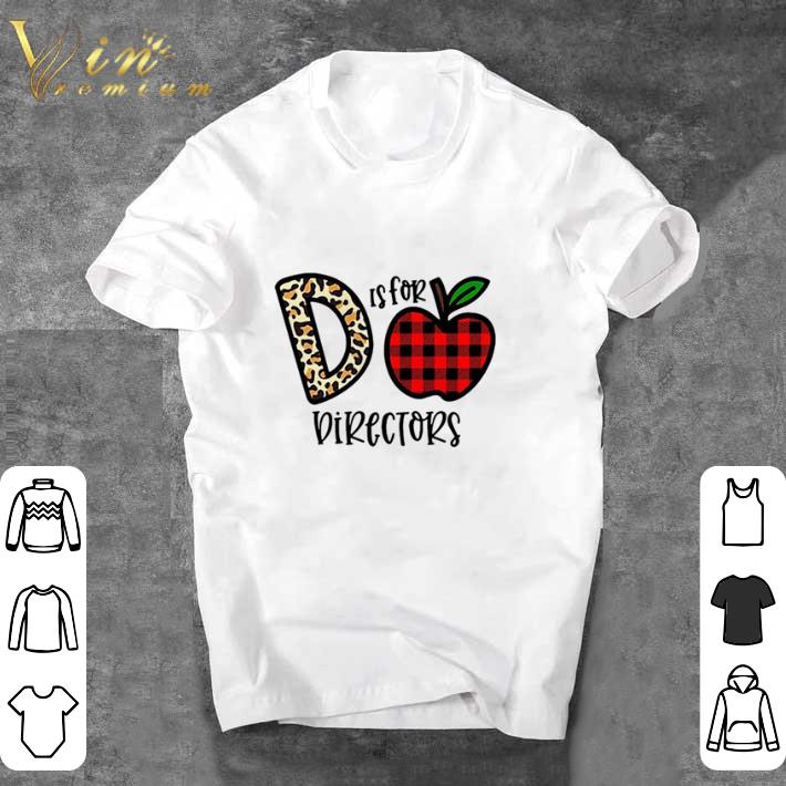 Funny Apple D Leopard Is For Teacher Directors shirt sweater