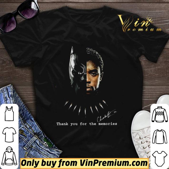 Black Panther Chadwick Boseman Signature Thank You For The Memories shirt sweater