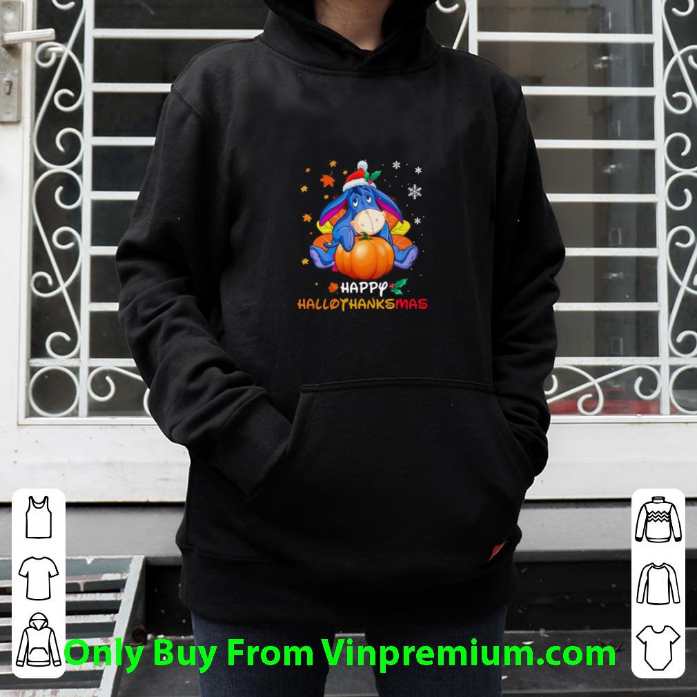 5fd9789b official eeyore pumpkin happy hallothanksmas shirt 4 - Official Eeyore Pumpkin Happy Hallothanksmas shirt