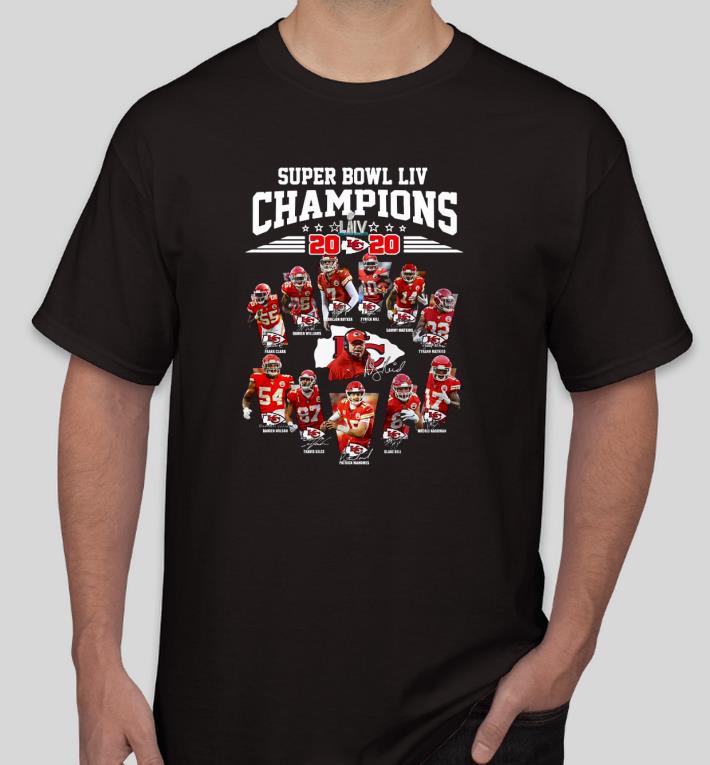 Nice Super Bowl LIV Champions 2020 Kansas City Chiefs signatures Shirt 6206709d nice super bowl liv champions 2020 kansas city chiefs signatures shirt 4 - Nice Super Bowl LIV Champions 2020 Kansas City Chiefs signatures Shirt